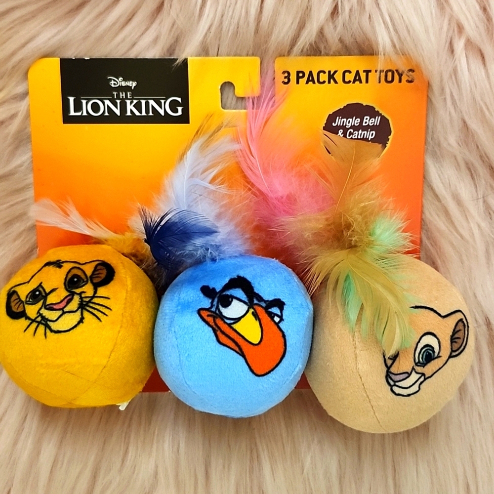 Brand New DISNEY THE LION KING 3 PACK CAT TOYS